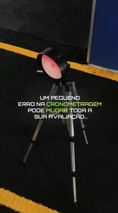 Sensores do Vektor Speed usados em um teste de corrida